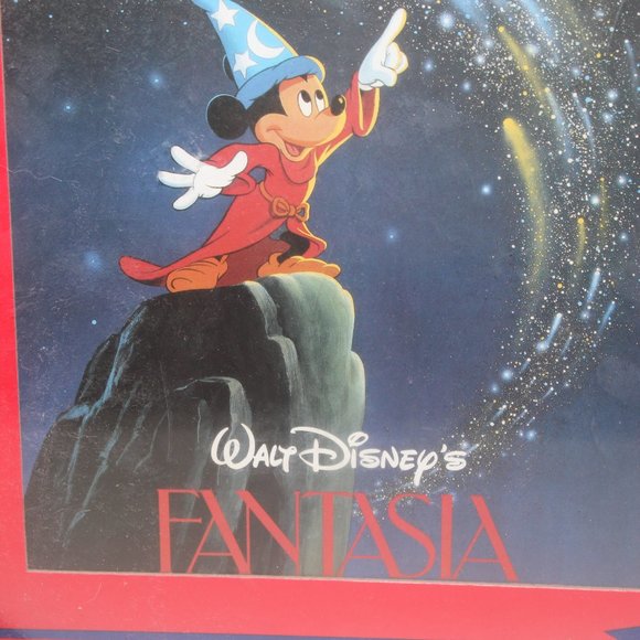 Mickey Mouse Fantasia Framed Movie Poster NWT Wood Frame by Accent on Style - Picture 2 of 8